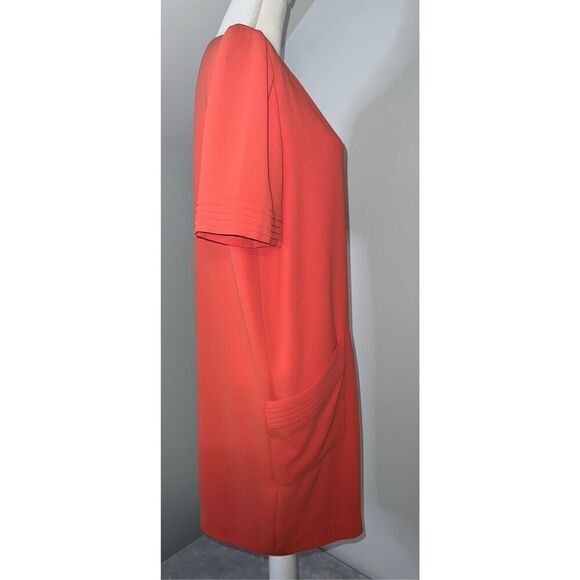 Vintage Orange MOD Pocket Mini Dress Women’s 8 - Picture 9 of 10